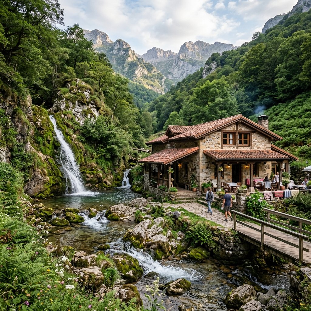Las Casas de la Cascada, centro de ecoturismo en Angulo