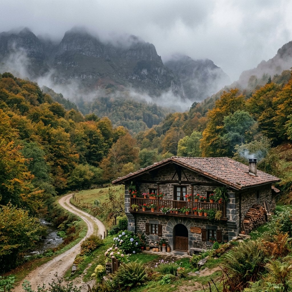 Caserío Montehermoso, alojamiento rural en Astúlez rodeado de bosque